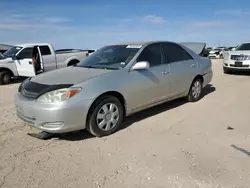 Salvage cars for sale at Amarillo, TX auction: 2002 Toyota Camry LE