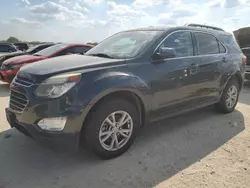 Salvage cars for sale at San Antonio, TX auction: 2017 Chevrolet Equinox LT