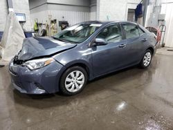 Toyota salvage cars for sale: 2015 Toyota Corolla L