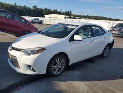 Salvage cars for sale at Windham, ME auction: 2015 Toyota Corolla L