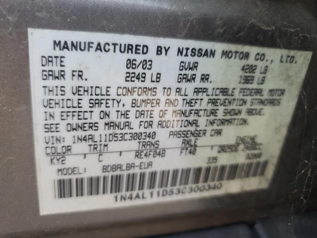 2003 Nissan Altima Base