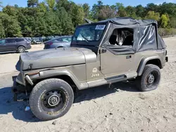 Jeep salvage cars for sale: 1990 Jeep Wrangler / YJ Sahara