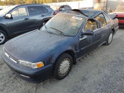 Salvage cars for sale at Spartanburg, SC auction: 1990 Honda Accord EX