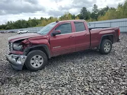 Salvage trucks for sale at Windham, ME auction: 2017 GMC Sierra K1500 SLE