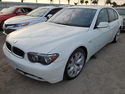 Salvage cars for sale from Copart Arcadia, FL: 2003 BMW 745 I