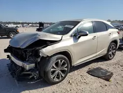 Salvage cars for sale from Copart Houston, TX: 2018 Lexus RX 350 Base