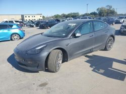 Salvage cars for sale at Wilmer, TX auction: 2022 Tesla Model 3