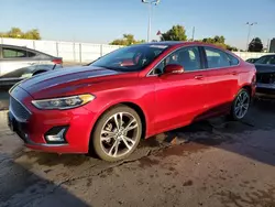 Salvage cars for sale at Littleton, CO auction: 2019 Ford Fusion Titanium