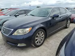 Flood-damaged cars for sale at auction: 2007 Lexus LS 460