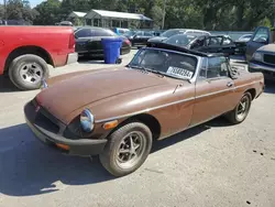 Salvage cars for sale at Savannah, GA auction: 1978 MG MGB