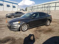 Salvage cars for sale from Copart Anthony, TX: 2016 Ford Fusion S