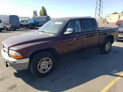 Salvage cars for sale from Copart Hayward, CA: 2004 Dodge Dakota Quad SLT