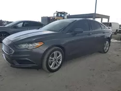 Ford salvage cars for sale: 2018 Ford Fusion SE