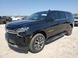 Salvage cars for sale at Houston, TX auction: 2021 Chevrolet Suburban C1500 LT