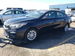 Salvage cars for sale from Copart Woodhaven, MI: 2019 KIA Forte FE