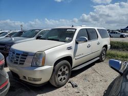 Salvage cars for sale from Copart Arcadia, FL: 2009 Cadillac Escalade ESV Luxury