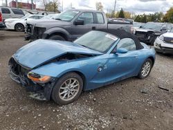 Salvage cars for sale at Lansing, MI auction: 2003 BMW Z4 2.5