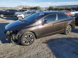 Salvage cars for sale at auction: 2013 Honda Civic EX