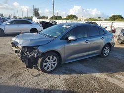 Carros salvage para piezas a la venta en subasta: 2021 Toyota Corolla LE