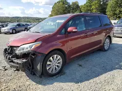 Salvage cars for sale at Concord, NC auction: 2015 Toyota Sienna XLE