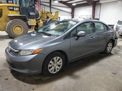 Salvage cars for sale from Copart West Mifflin, PA: 2012 Honda Civic LX