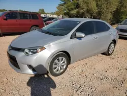 Salvage cars for sale at Oklahoma City, OK auction: 2015 Toyota Corolla L