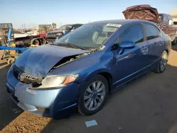 Honda Civic ex salvage cars for sale: 2009 Honda Civic EX