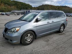 Salvage cars for sale from Copart Ellwood City, PA: 2007 Honda Odyssey EXL