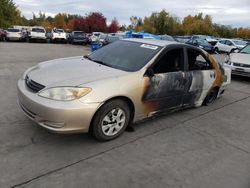 Salvage cars for sale at Woodburn, OR auction: 2003 Toyota Camry LE