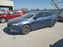 Salvage cars for sale at Kansas City, KS auction: 2018 Ford Fusion SE