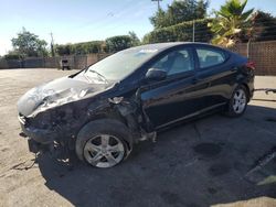 Salvage cars for sale at San Martin, CA auction: 2013 Hyundai Elantra GLS