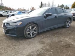 Salvage cars for sale at Bowmanville, ON auction: 2023 Acura TLX Platinum Elite