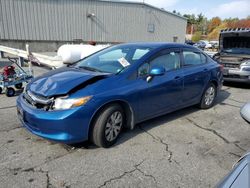 Honda salvage cars for sale: 2012 Honda Civic LX