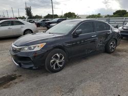 Salvage cars for sale at Miami, FL auction: 2017 Honda Accord LX