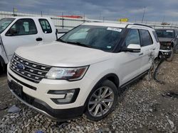 Salvage SUVs for sale at auction: 2017 Ford Explorer Limited