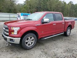 Salvage cars for sale at Savannah, GA auction: 2017 Ford F150 Supercrew