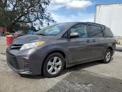 Flood-damaged cars for sale at auction: 2020 Toyota Sienna LE