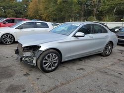 Salvage cars for sale at Austell, GA auction: 2018 Mercedes-Benz C 300 4matic