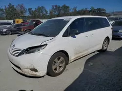 Salvage cars for sale at Spartanburg, SC auction: 2017 Toyota Sienna LE