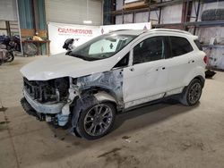 Salvage cars for sale at Eldridge, IA auction: 2018 Ford Ecosport Titanium