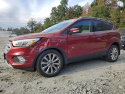 Salvage cars for sale at Waldorf, MD auction: 2017 Ford Escape Titanium