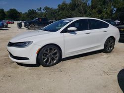 Salvage cars for sale at Ocala, FL auction: 2015 Chrysler 200 S