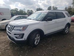 Salvage cars for sale at Baltimore, MD auction: 2017 Ford Explorer XLT