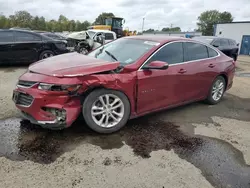 Carros salvage sin ofertas aún a la venta en subasta: 2017 Chevrolet Malibu LT