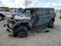 Salvage cars for sale at Indianapolis, IN auction: 2024 Jeep Wrangler Sahara