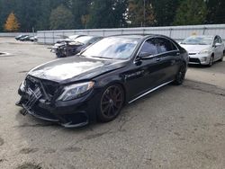 Mercedes-Benz salvage cars for sale: 2015 Mercedes-Benz S 63 AMG