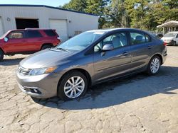 Salvage cars for sale from Copart Austell, GA: 2012 Honda Civic EX