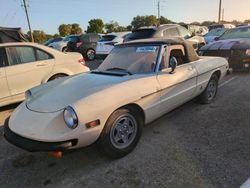 Flood-damaged cars for sale at auction: 1982 Alfa Romeo Veloce 2000 Spider