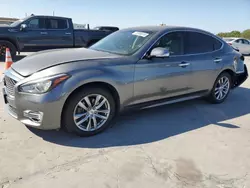 Salvage cars for sale at Grand Prairie, TX auction: 2016 Infiniti Q70 3.7