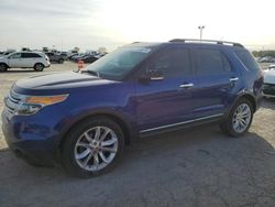 Salvage cars for sale at Indianapolis, IN auction: 2015 Ford Explorer XLT